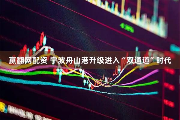赢翻网配资 宁波舟山港升级进入“双通道”时代