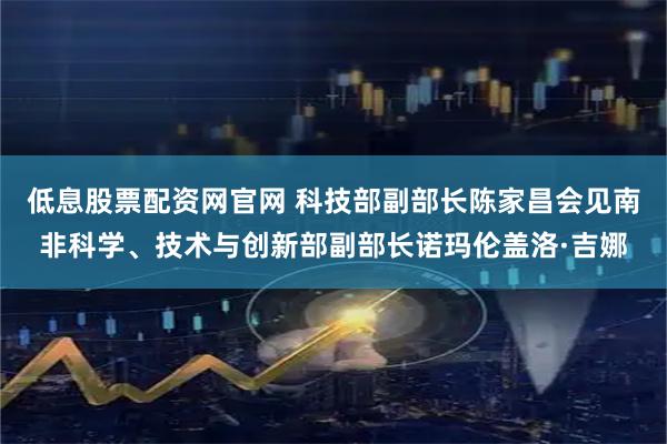 低息股票配资网官网 科技部副部长陈家昌会见南非科学、技术与创新部副部长诺玛伦盖洛·吉娜