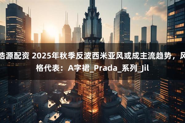 浩源配资 2025年秋季反波西米亚风或成主流趋势，风格代表：A字裙_Prada_系列_Jil