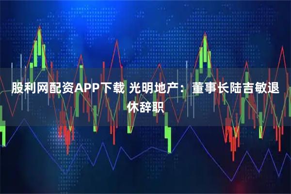 股利网配资APP下载 光明地产：董事长陆吉敏退休辞职